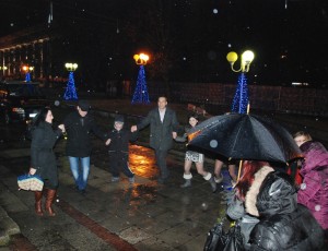Снимки, Нова година в Бургас, площад Тройката